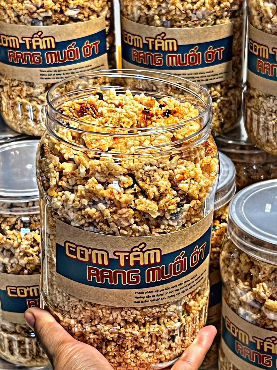 CƠM TẤM RANG MUỐI ỚT (Hũ 500G)
