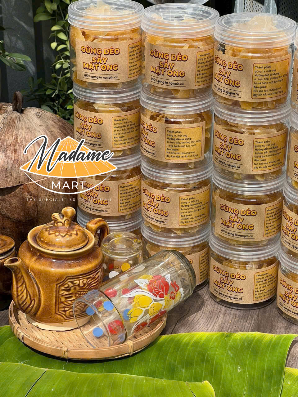 GỪNG SẤY DẺO MẬT ONG