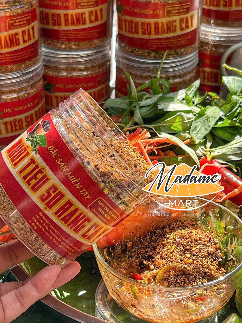 MUỐI TIÊU SỌ RANG CAY HẠT NHUYỄN