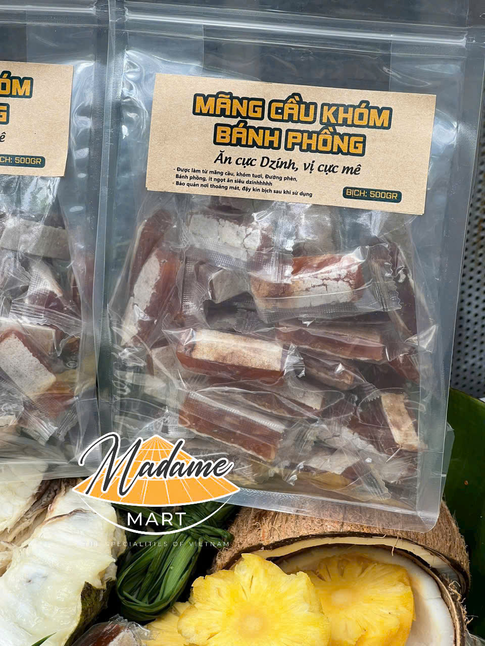 MÃNG CẦU KHÓM DỪA NON BÁNH PHỒNG