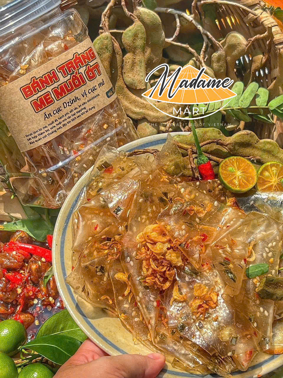 BÁNH TRÁNG ME MUỐI ỚT