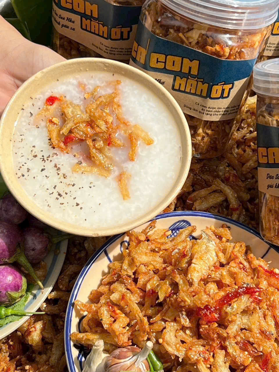 CÁ CƠM MẮM TỎI (HỦ 300G)