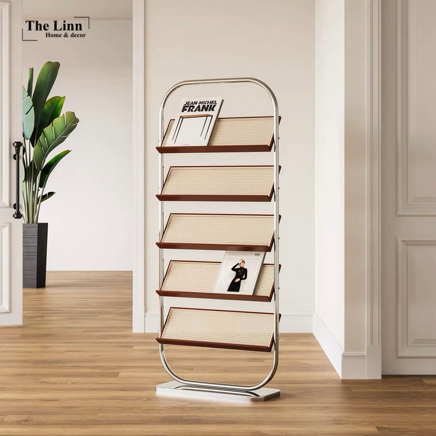 Kệ tạp chí Nan gỗ cao cấp | Magazine Shelf