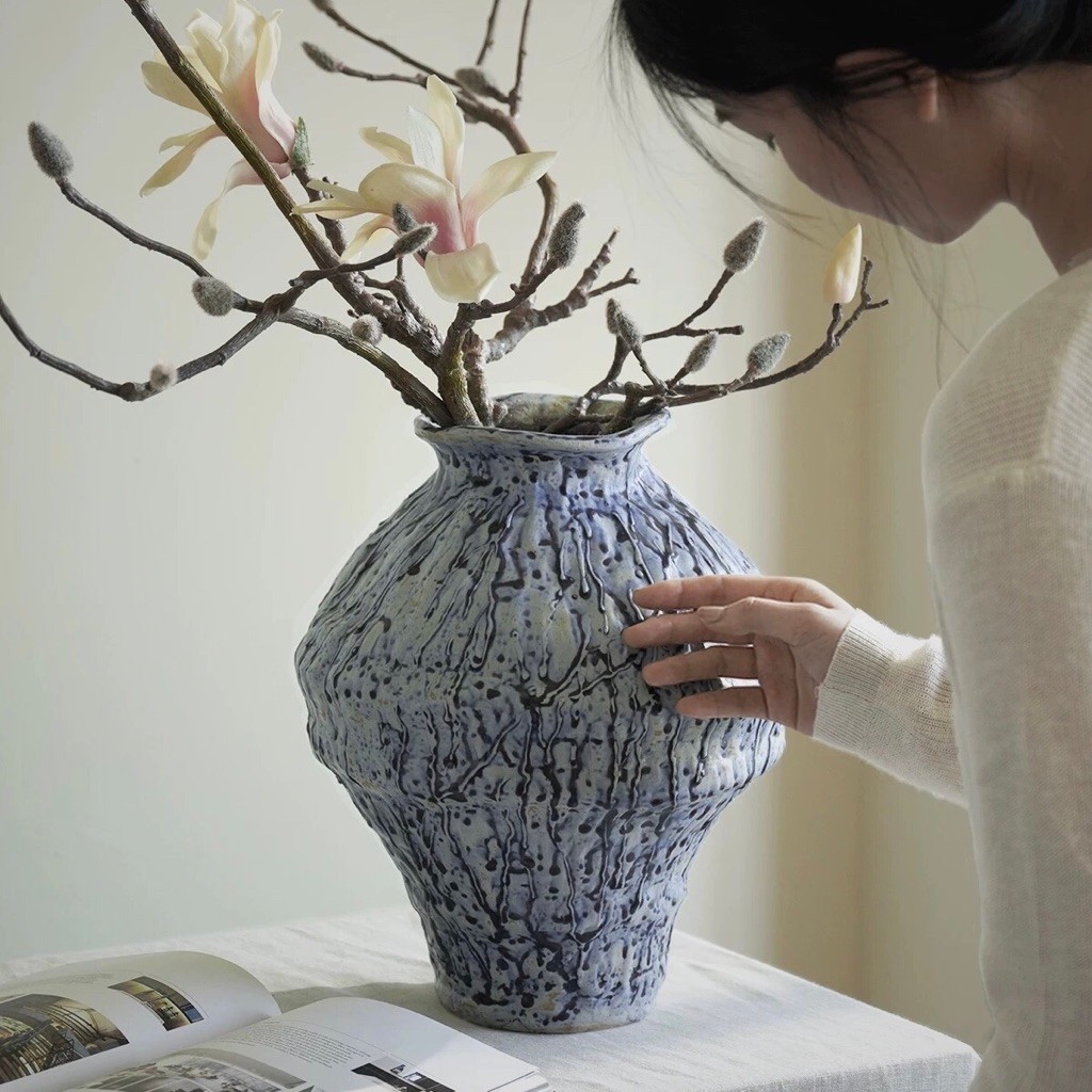 Bình hoa Blue Rain nhập khẩu cao cấp / Blue Rain Vase