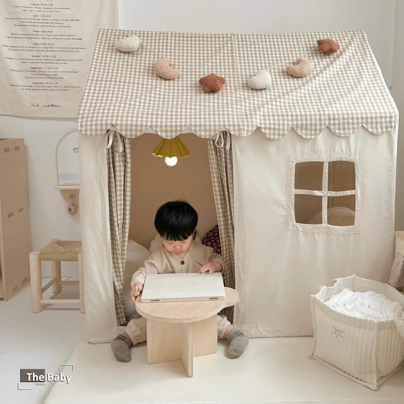 Lều vải trẻ em phong cách Hàn Quốc / Kids Canvas Tent
