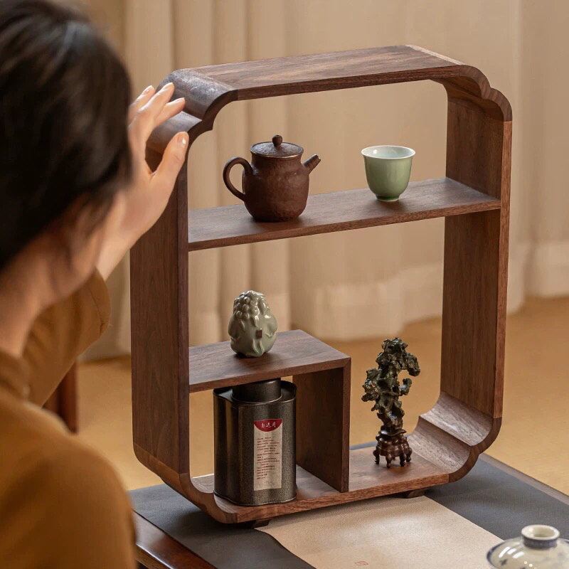 Kệ gỗ óc chó WUJO nhập khẩu cao cấp / WUJO Shefl