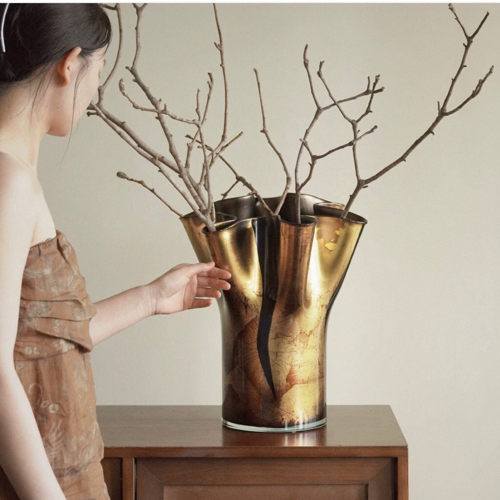 Bình hoa thuỷ tinh ánh kim VISUR nhập khẩu cao cấp / VISUR Vase