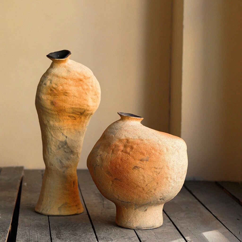 Bộ bình gốm Hudy Rien nhập khẩu cao cấp / Hudy Rien Vase