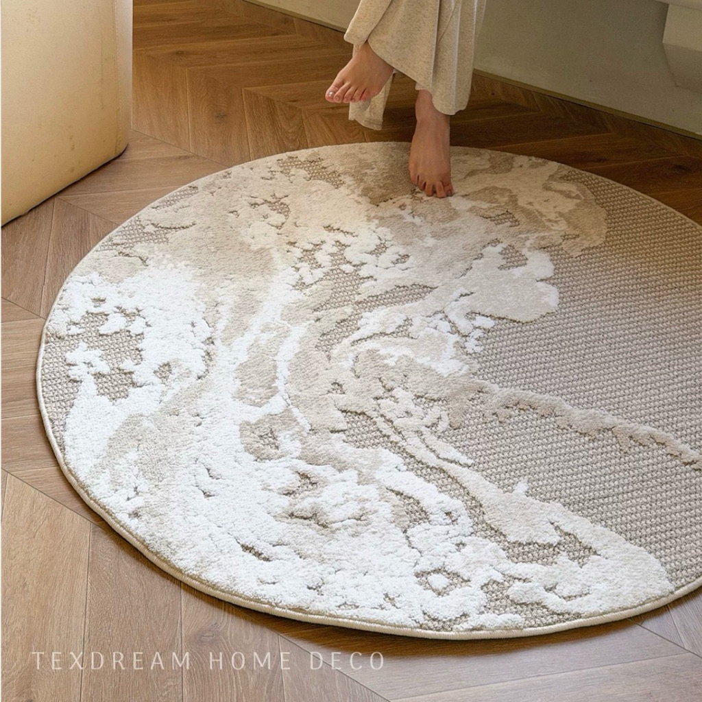 Thảm trải sàn tròn Sea Waves nhập khẩu cao cấp / Sea Waves Rug