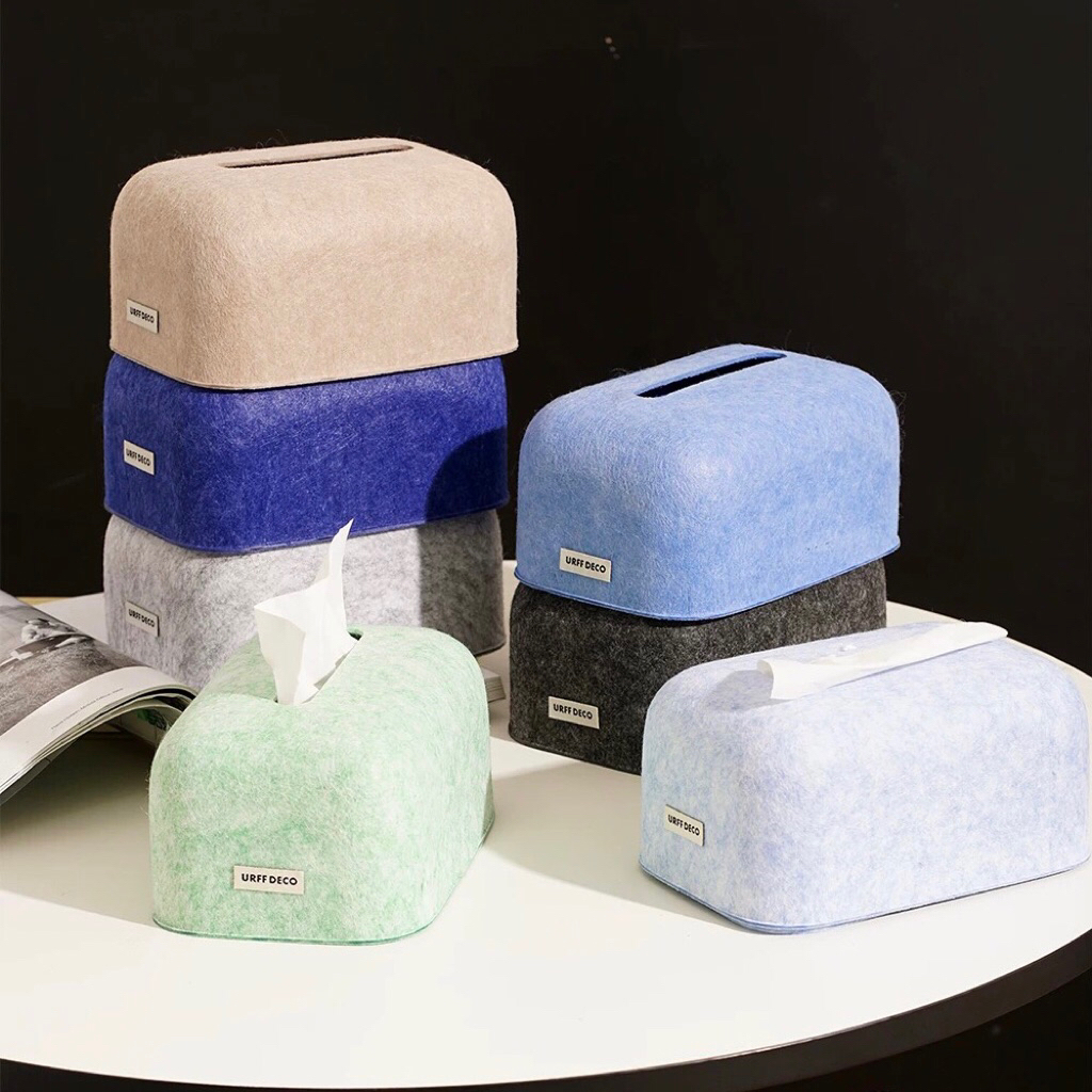Hộp đựng khăn giấy nỉ Igloo nhập khẩu cao cấp / Igloo Tissue Box