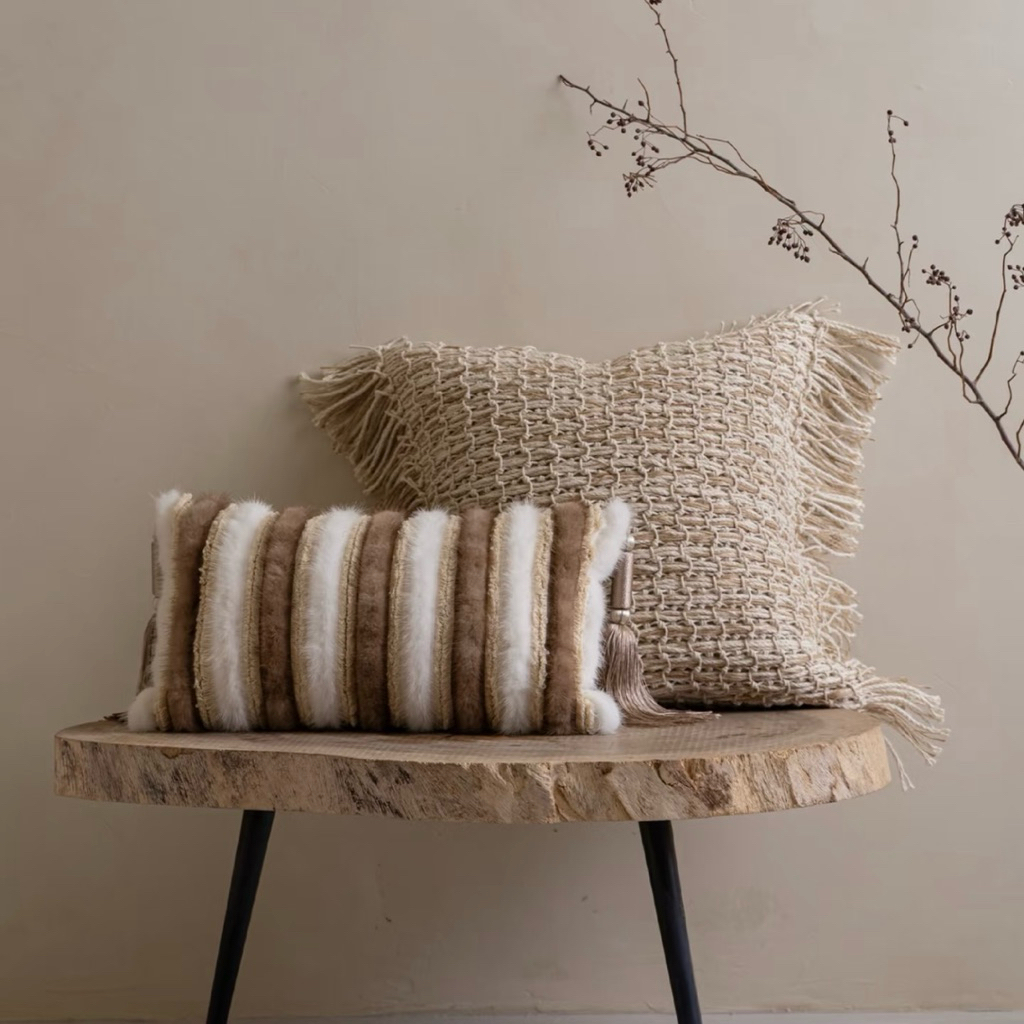 Bộ gối decor Boho Neutral nhập khẩu cao cấp / Boho Neutral Pillow