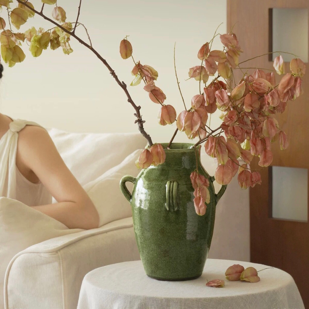 Bình hoa Moss-covered nhập khẩu cao cấp / Moss-covered Vase