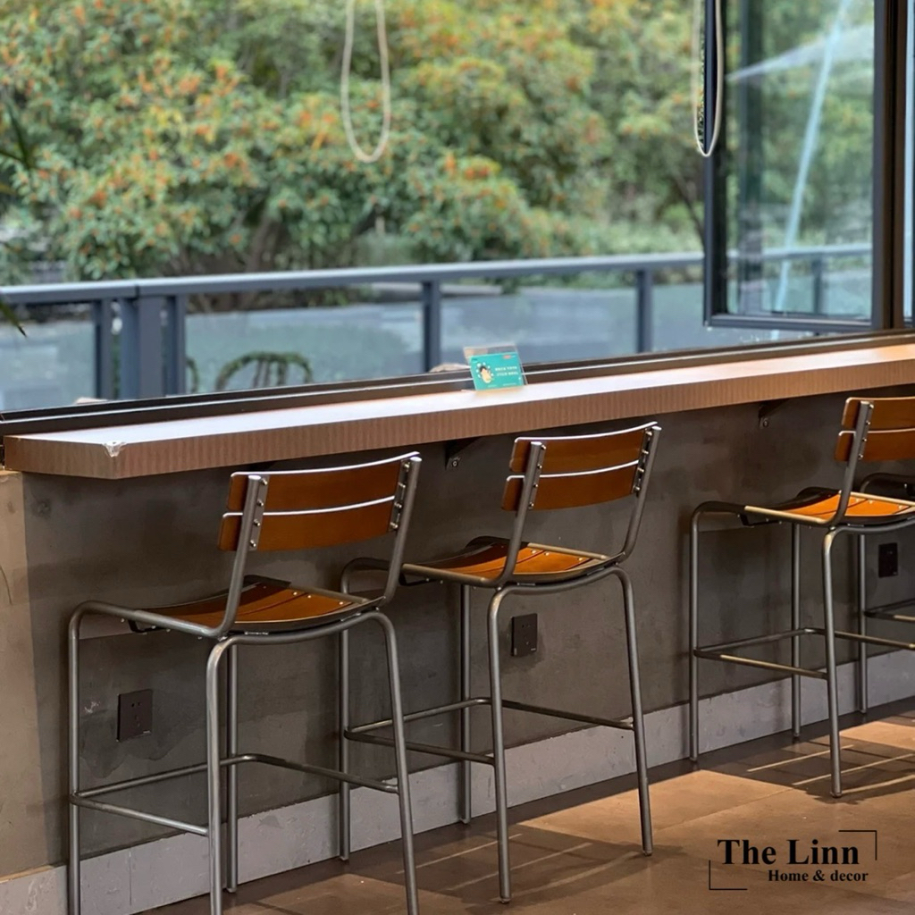 Ghế bar gỗ NingFang nhập khẩu cao cấp / NingFang Bar Chair