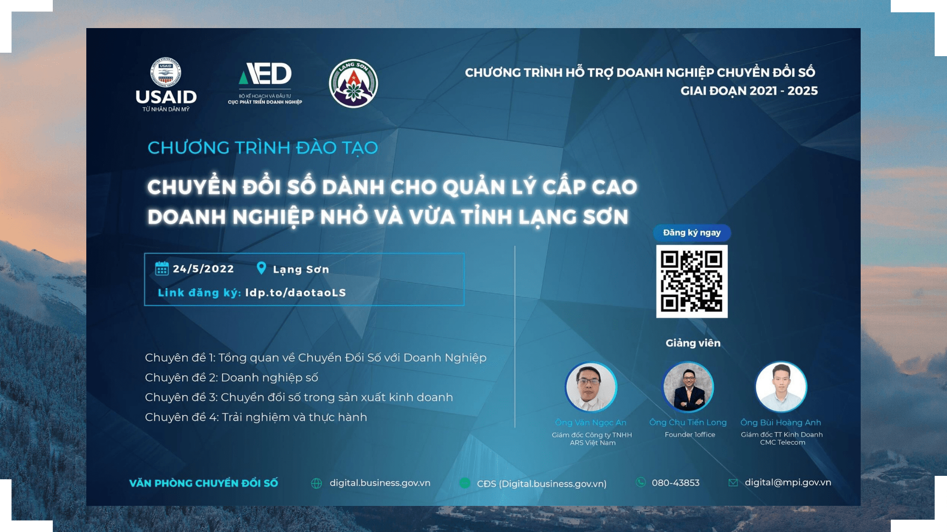 [CHUỖI ĐÀO TẠO] CHUYỂN ĐỔI SỐ DÀNH CHO QUẢN LÝ CẤP CAO DOANH NGHIỆP NHỎ VÀ VỪA TỈNH LẠNG SƠN