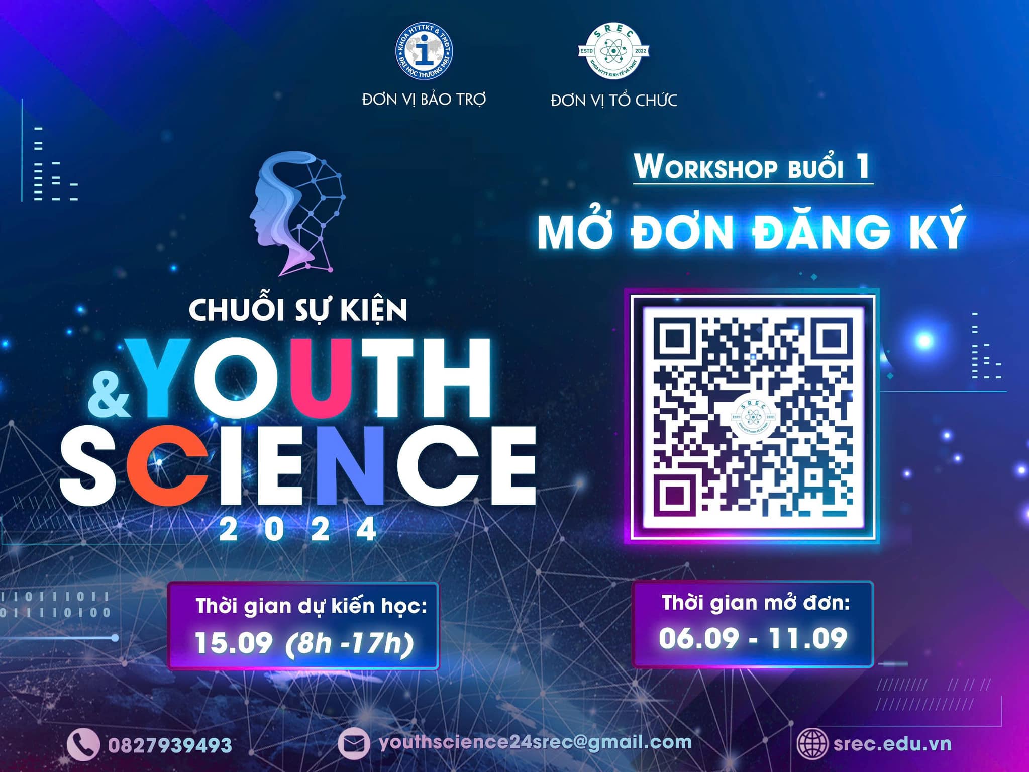 YOUTH AND SCIENCE 2024: CHÍNH THỨC MỞ ĐƠN ĐĂNG KÝ WORKSHOP BUỔI 01