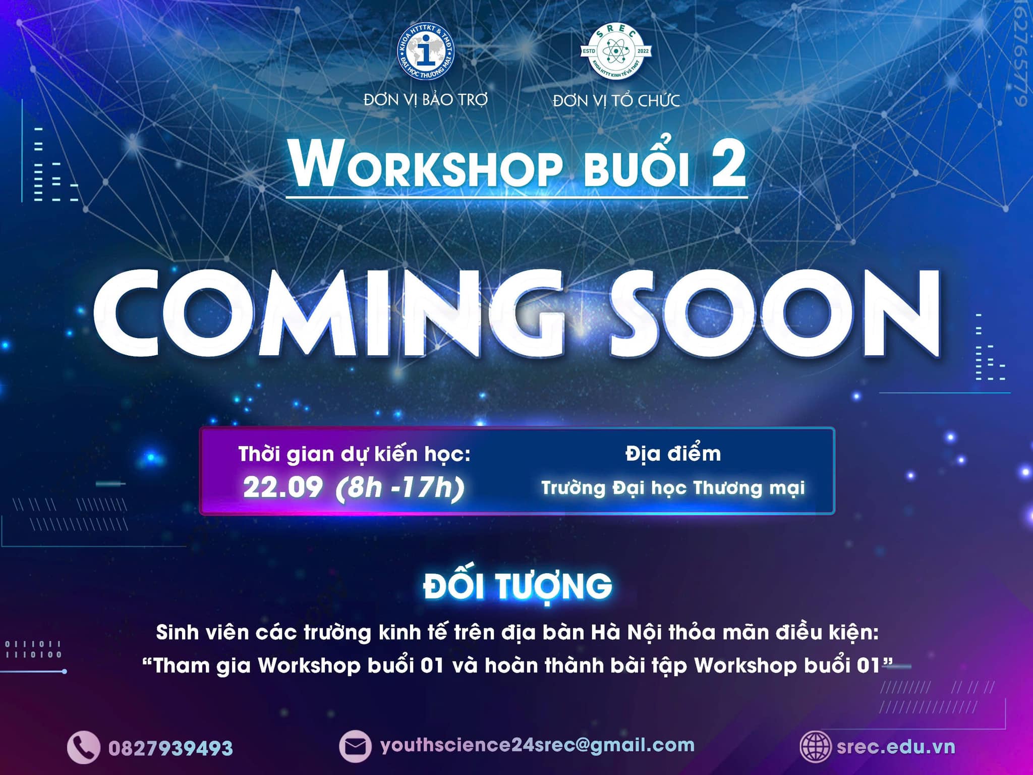 𝐘𝐎𝐔𝐓𝐇 𝐀𝐍𝐃 𝐒𝐂𝐈𝐄𝐍𝐂𝐄: WORKSHOP BUỔI 02 CHÍNH THỨC SẮP DIỄN RA
