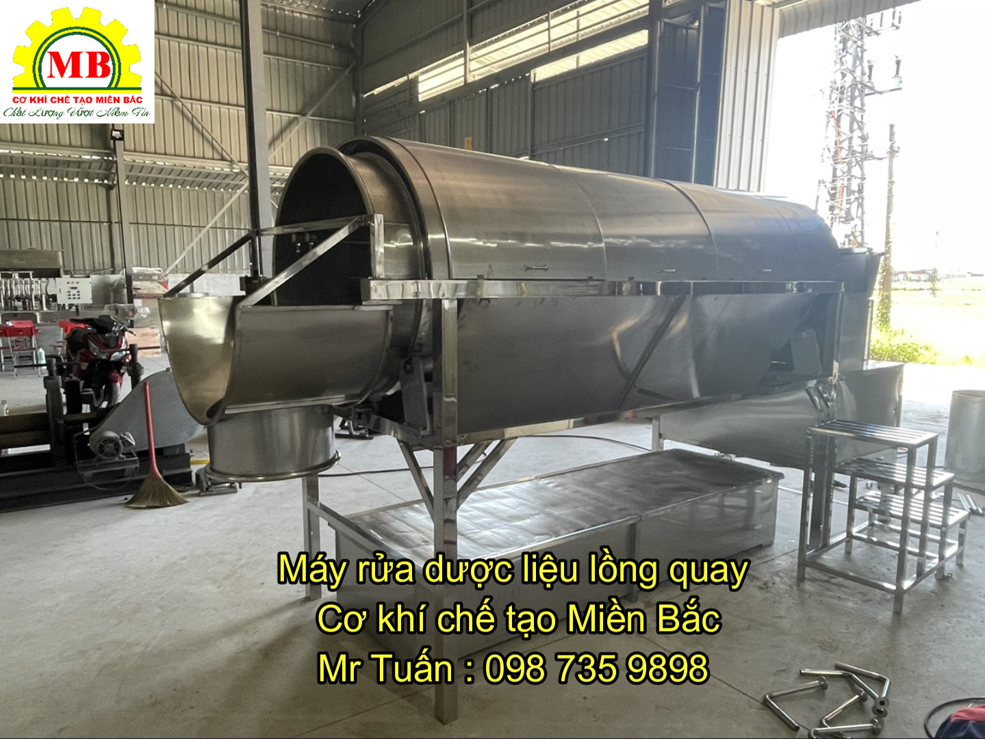 Máy rủa dược liệu lồng quay