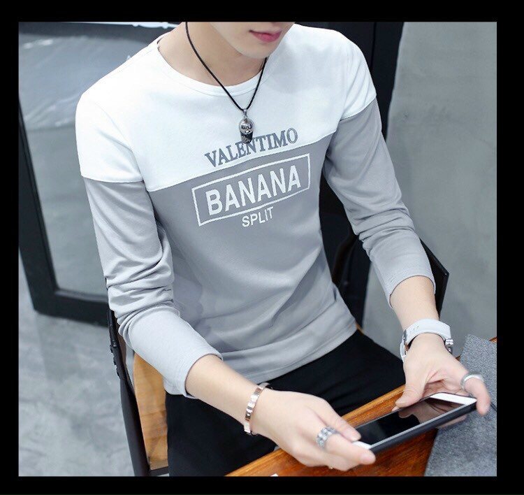 Áo Thun Dài Tay Xám BANANA