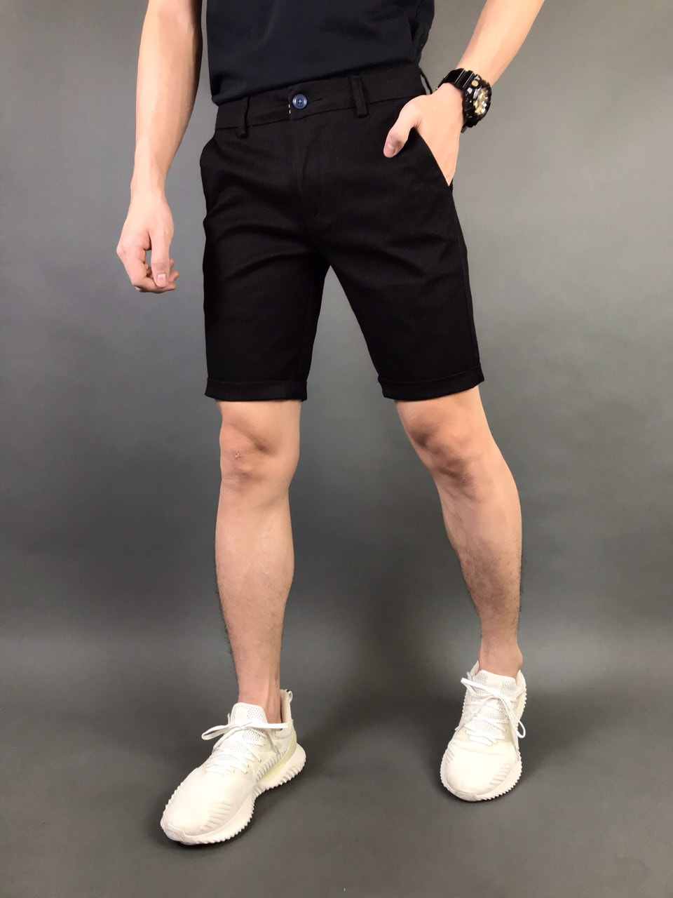 Quần Short Kaki Đen