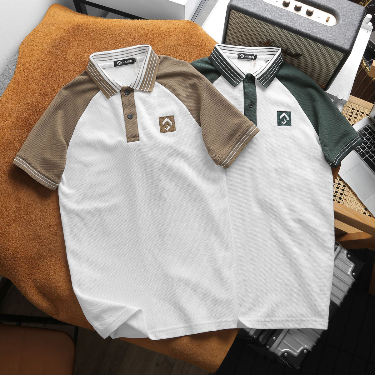 CS732 - Áo Polo Nam Phối Cổ Bo Tay
