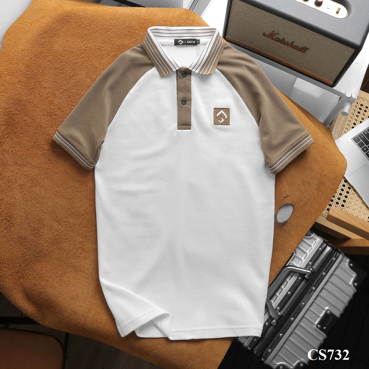 CS731 - Áo Polo Nam Phối Cổ Bo Tay