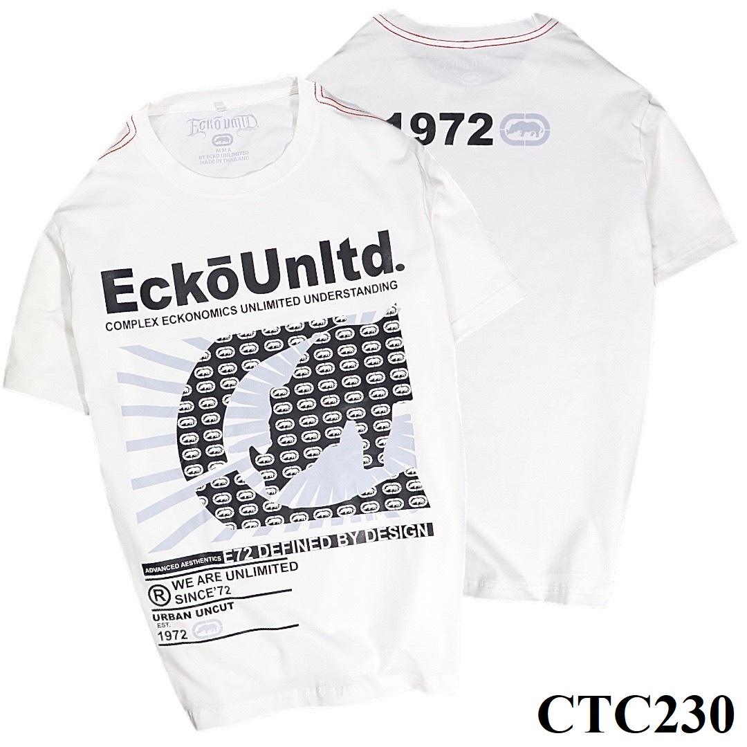 Áo Thun Nam Tay Ngắn Ecko Trắng 1972 - CT230