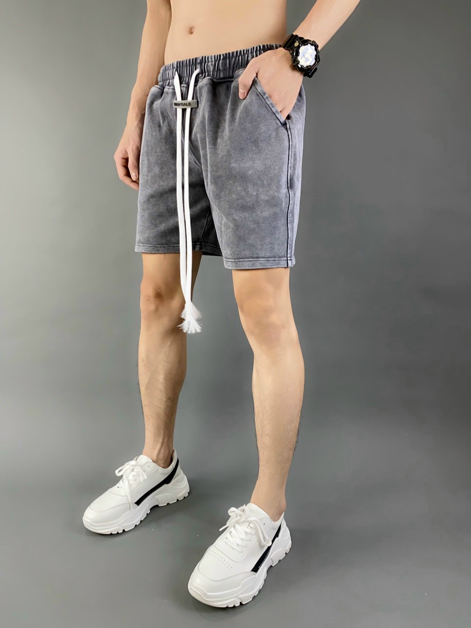 Quần Short Thun Wash