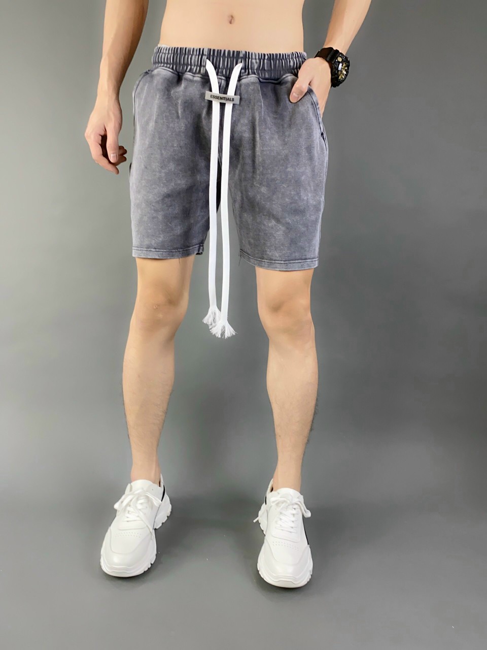 Quần Short Thun Wash