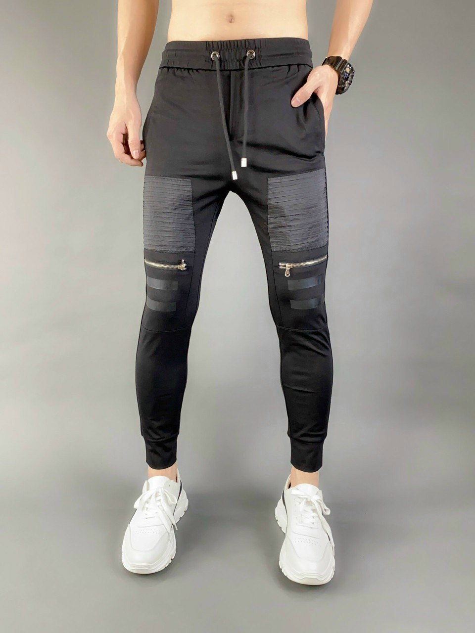 Quần Jogger Phối Khóa Kéo