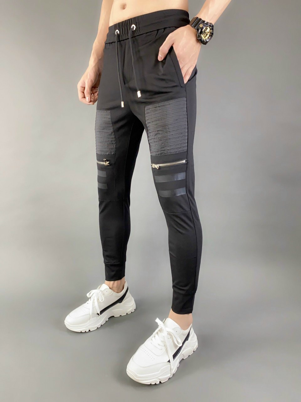 Quần Jogger Phối Khóa Kéo