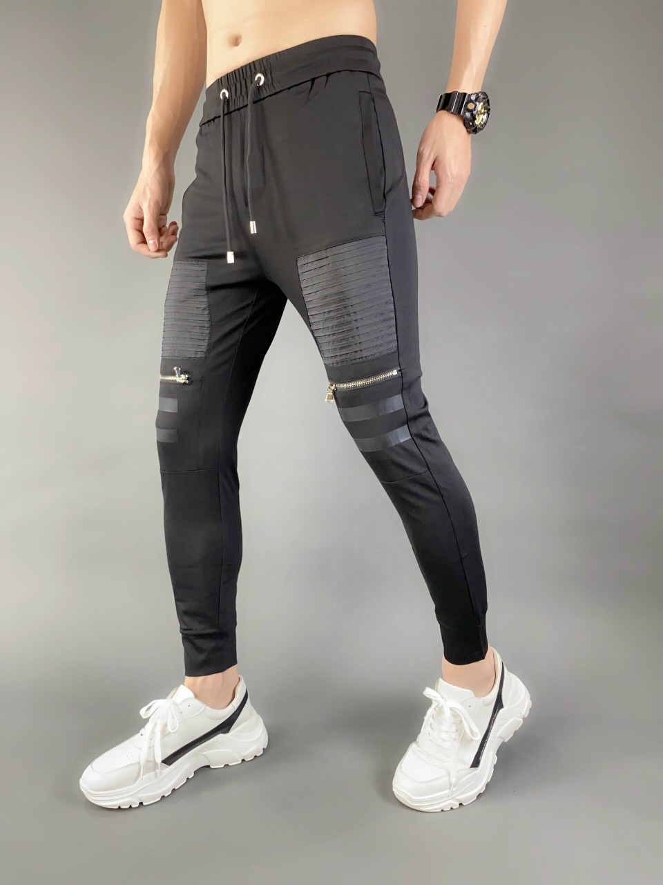 Quần Jogger Phối Khóa Kéo