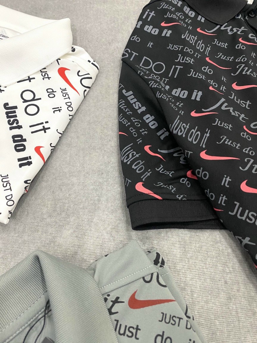 Áo Polo Nam Cổ Bẻ Màu Xanh Rêu Just Do It