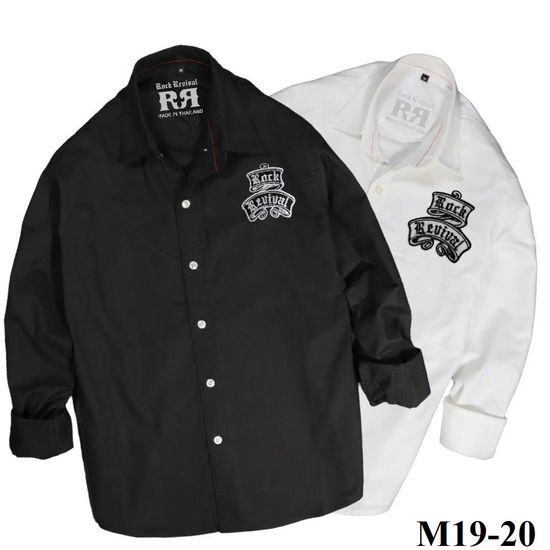 M19 - Áo Sơ Mi Thái Họa Tiết Màu Trắng