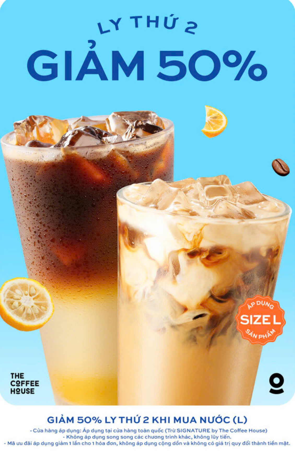 The Coffee House Ly Thứ 2 Giảm 50%