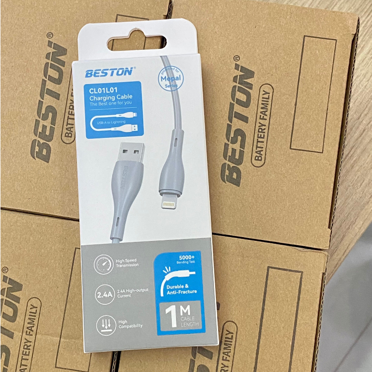 Cáp sạc Beston Lightning Grey CL01L01