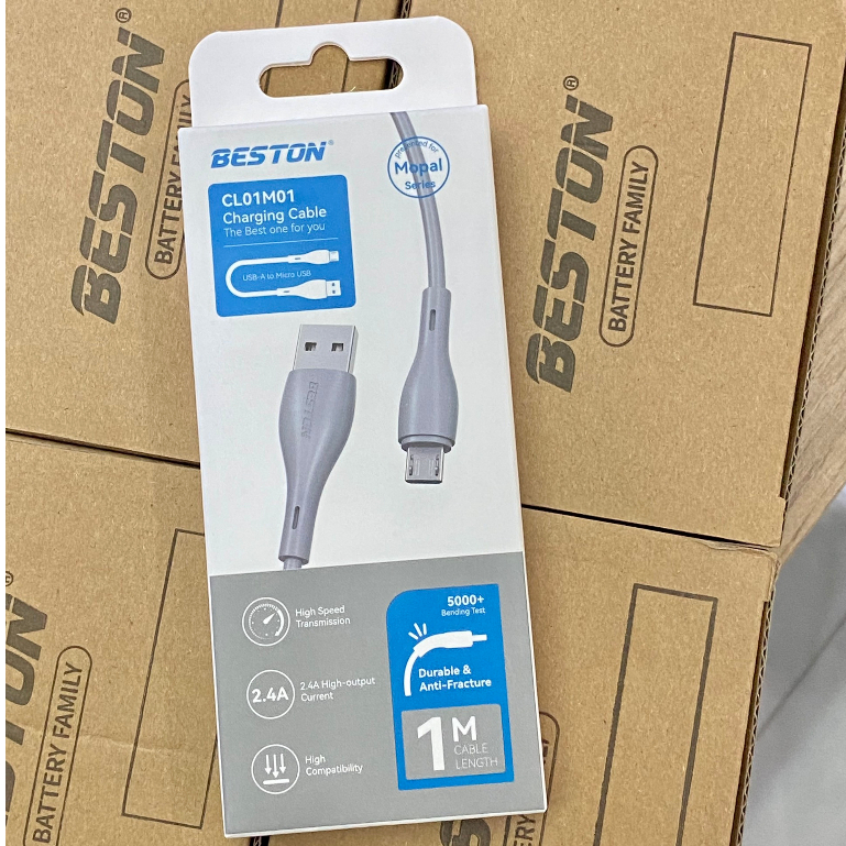 Cáp sạc Beston Micro Usb Grey CL01M01