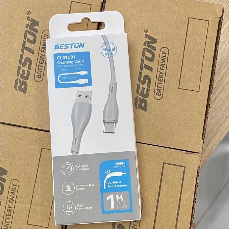Cáp sạc Beston TypeC Grey CL01C01