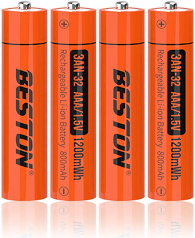 BESTON- Vỉ 4 viên pin sạc 1.5V (3AN-32) dùng lượng 1200mwh