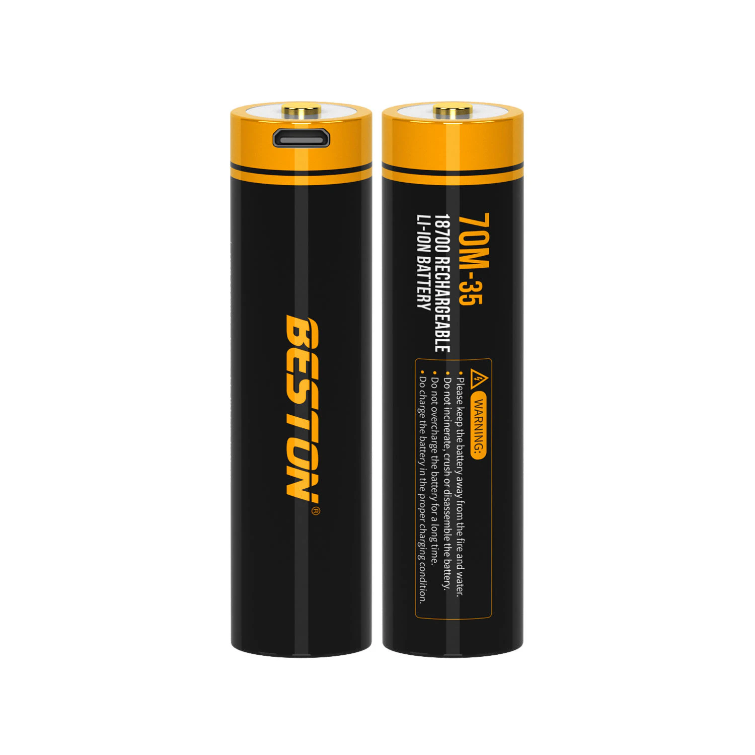 Pin 18650 3500mah Sạc Trực Tiếp Beston 70M-35 Lithium 3.7V