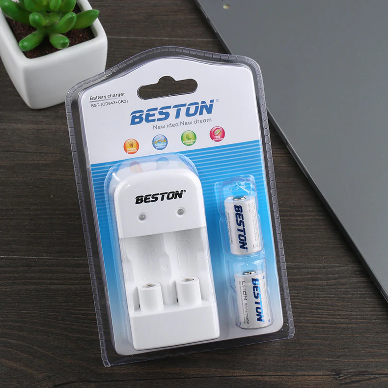Bộ Pin Sạc CR2 & M7003 Beston Lithium-ion 3V