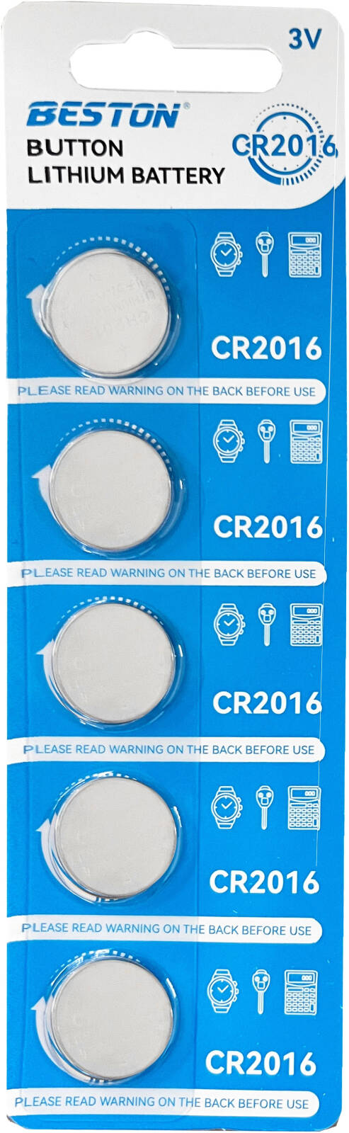 Pin đồng xu pin không sạc lại pin Lithium 3V Beston CR2016