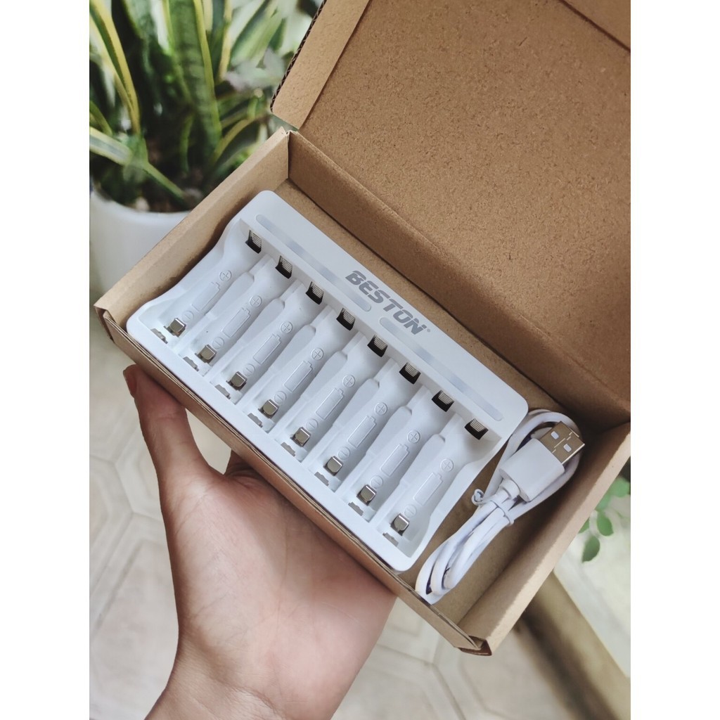 BESTON Sạc thường pin 1.2V 8 slot - SACC8003B