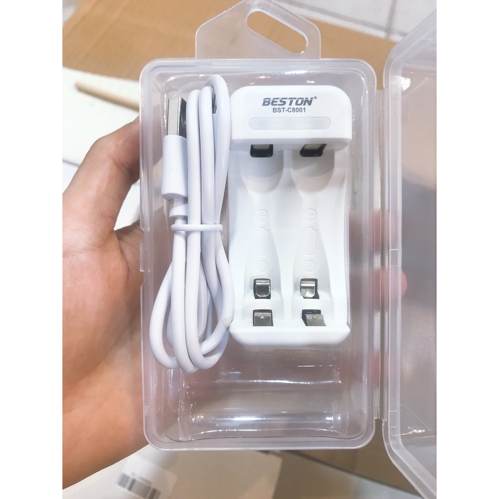 BESTON Sạc thường pin 1.2V 2 slot - SAC C8001