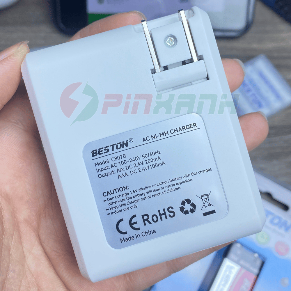 BESTON Sạc thường pin 1.2V 4 slot - SAC C807B