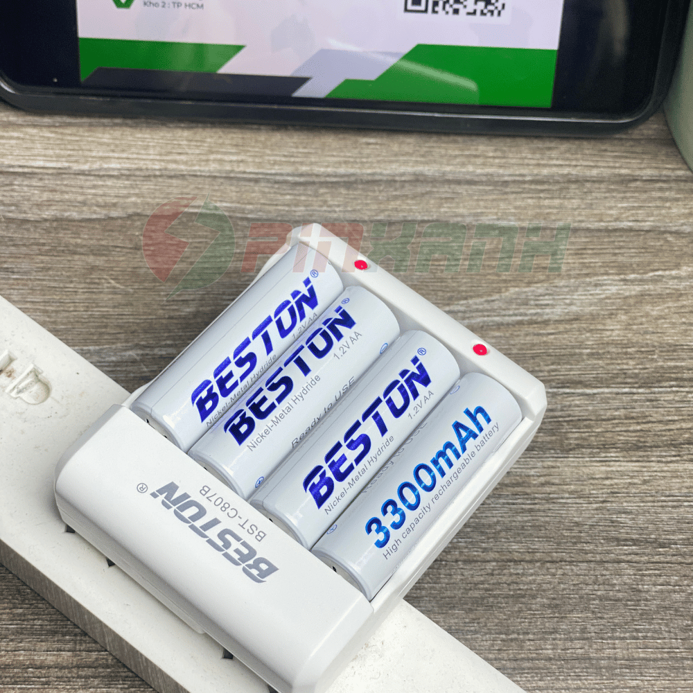 BESTON Sạc thường pin 1.2V 4 slot - SAC C807B