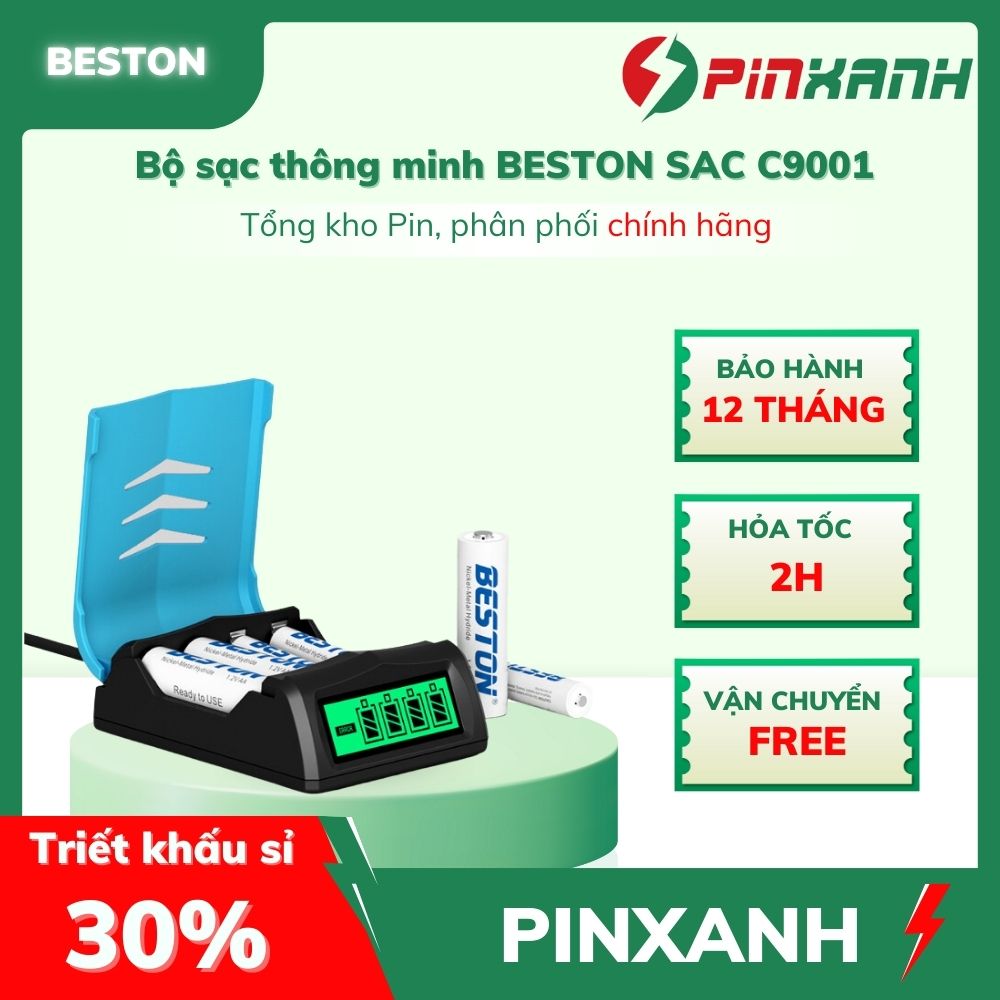 BESTON Sạc thông minh pin 1.2V 4 slot - SAC C9001