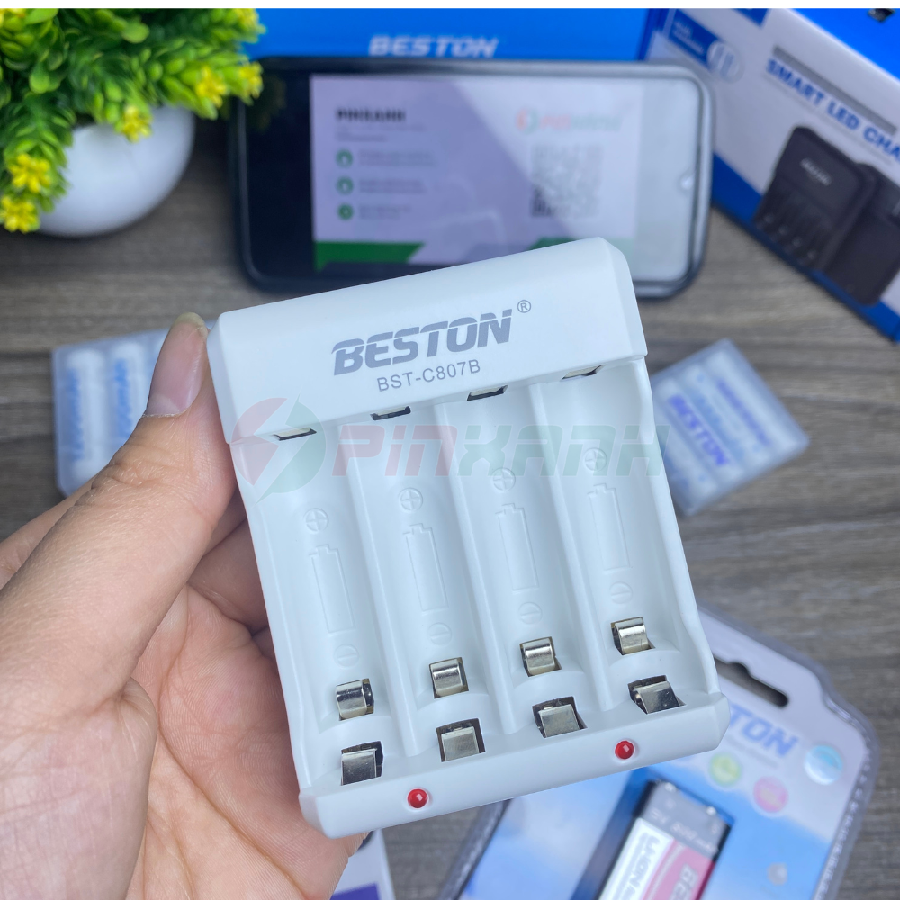 BESTON Sạc thường pin 1.2V 4 slot - SAC C807B