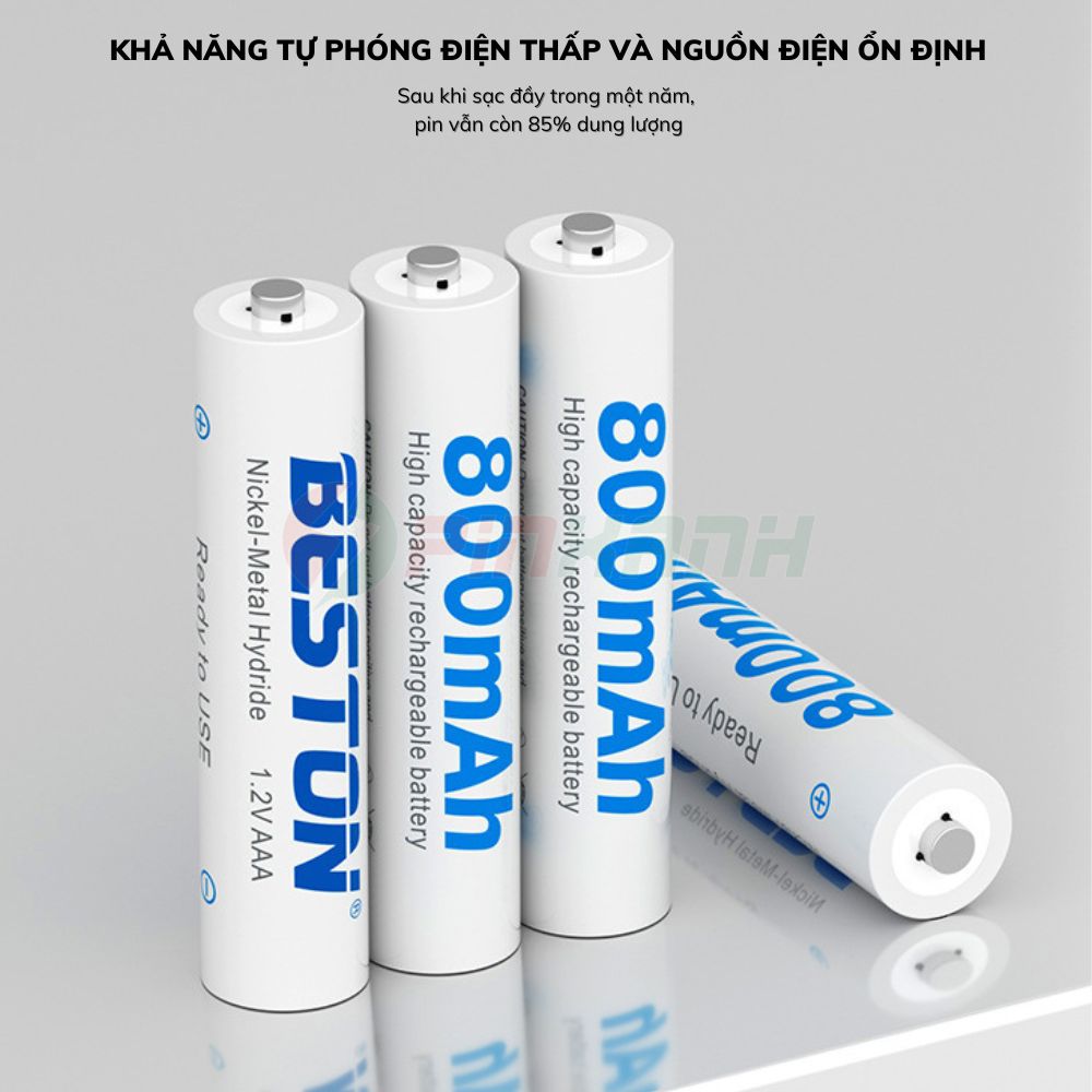 BESTON Pin sạc 1.2V - PINAAA800mAh