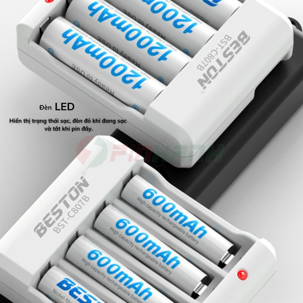 BESTON Sạc thường pin 1.2V 4 slot - SAC C807B