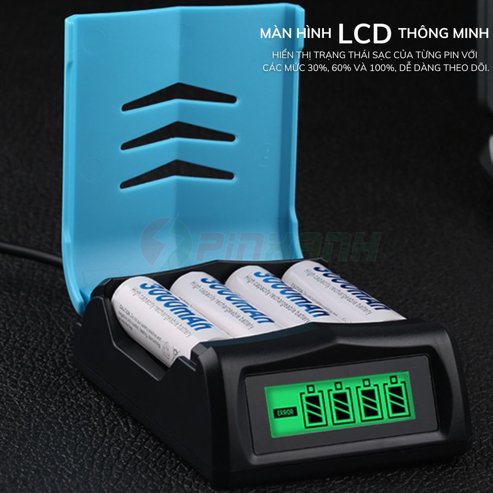 BESTON Sạc thông minh pin 1.2V 4 slot - SAC C9001